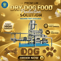 Machines d'extrusion à double vis de haute qualité pour aliments secs pour chiens, lignes de production de croquettes pour animaux de compagnie, vente chaude