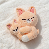 Supplier Pabrik Terverifikasi Boneka Hewan Lucu Super Lembut Bahan Katun Kawaii, Boneka Isi Dakron Serigala Kelinci Rubah, Hadiah Ulang Tahun Natal Anak
