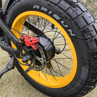 Almacén del Reino Unido 1000W Motor eléctrico Dirt Bike personalizado 50 KM/H 20 pulgadas Fat Tire Off Road 25AH bicicleta de montaña eléctrica