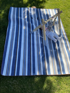 Estera de <span class=keywords><strong>Camping</strong></span> Extra Grande Resistente al Agua Rayas Azules y Blancas Picnic Al Aire Libre Buen <span class=keywords><strong>Precio</strong></span> estera de <span class=keywords><strong>Camping</strong></span> EVA Extra Grande - Product Image 6