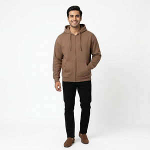 Vente en gros sur mesure pulls à fermeture éclair en coton imprimé de haute qualité pour hommes sweats à capuche à fermeture éclair bricolage personnalisation OEM - Product Image 1