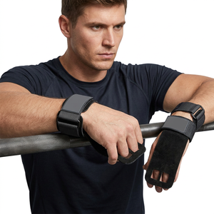 Customized Color Gym Hand Grip Equipment Heavy Duty Cowhide Material Soft Lightweight Design Adjustable for Closure Training - Product Image 1