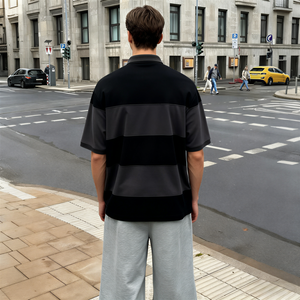 Camiseta Polo para Hombre TKAN499, Logotipo Personalizado, Bordado, Polo Casual de Manga Corta, 100% Algodón, Camiseta Polo con Rayas de Fútbol - Product Image 2