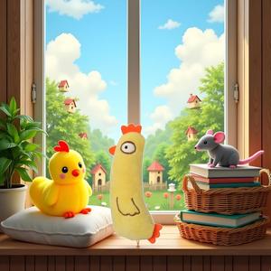 Jouets interactifs pour chat en forme d'animaux de dessin animé, amusants pour chaton, chat, jouet à mâcher pour chat, jouet de dentition, jouet de jeu - Product Image 3