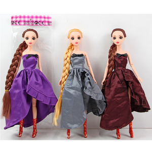 Poupée articulée 9 points, 30 cm, en PVC souple, yeux 3D réalistes, avec longues tresses, styles variés, pour jeu de rôle, jouet pour enfants et filles - Product Image 2