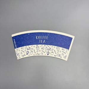 พัดกระดาษเคลือบ PE พิมพ์ลายแบบกำหนดเองสำหรับแก้วกาแฟ - Product Image 3