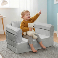 Ensemble de canapé-lit multifonctionnel pour enfants, tissu doux et confortable avec mousse pour la maison et l'école, jeux pour enfants