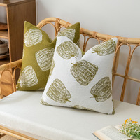 Usine vente chaude de haute qualité Chenille Halloween citrouille housse de coussin décor à la maison canapé taie d'oreiller pour la saison d'automne