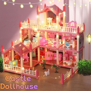 Jouet d'anniversaire pour enfants, maison de poupée villa, maison de princesse de rêve, jouet de jeu d'imitation pour filles - Product Image 1