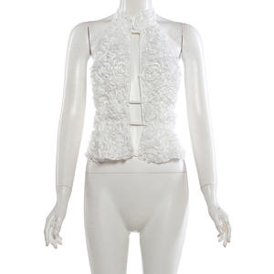 Viviblook Z0109ST03 New Women Set Rose Decorative Halter Backless <b>Crop</b> <b>Top</b> Sequined Mini <b>Shorts</b> Two Piece Set - Product Image 5