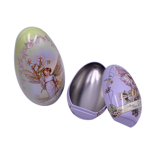 Wholesale Easter Egg <strong>Tin</strong> Can Egg Shape <strong>Tin</strong> for Easter Holiday <strong>Celebrate</strong> Candy Packaging - Product Image 2