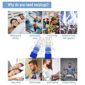 Protetores Auriculares de Silicone com Logotipo Personalizado para Músicos, Alta Fidelidade, Isolamento Acústico, Redução de Ruído para Dormir e Concertos, Dobráveis, 30dB SNR, Certificado CE - Product Image 5