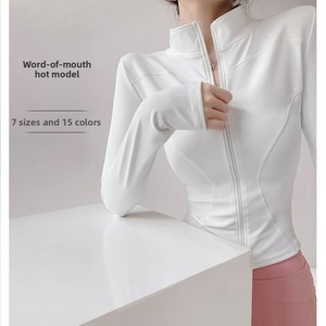 Veste de fitness à séchage rapide pour la course matinale, la randonnée en montagne et <span class=keywords><strong>les</strong></span> activités aérobiques, haut d'été pour femme - Product Image 1