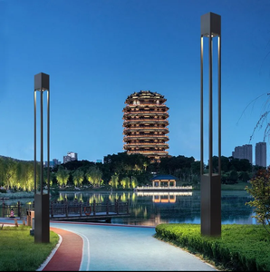 Luminaire de jardin LED en aluminium 30W IP65 imperméable pour parc extérieur avec alimentation électrique solaire - Product Image 3