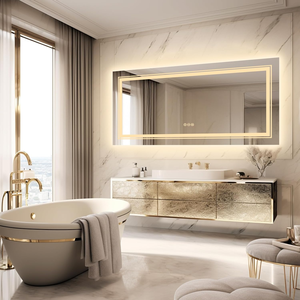 Деревянный шкаф для ванной комнаты с зеркалом - Product Image 4