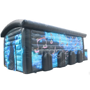 Tente de fête <span class=keywords><strong>gonflable</strong></span> noire de qualité commerciale tente de boîte de nuit mobile avec ventilateur pour <span class=keywords><strong>discothèque</strong></span> ou château <span class=keywords><strong>gonflable</strong></span> - Product Image 3