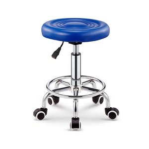 Baixo Preço Swivel Round Barber <span class=keywords><strong>Chair</strong></span> Lab Rotating Stool com Polia Barbearia Cabeleireiro Médico Dental Médico Salão Cadeiras - Product Image 1