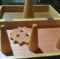 Planche en bois pour la rééducation post-AVC, entraînement de la fonction des doigts, équipement d'exercice pour hémiplégie avec insertion de bâtonnets