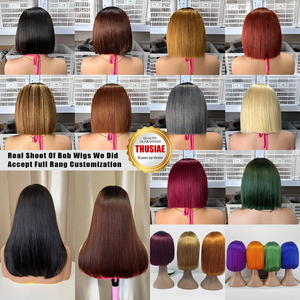Parrucche Bob Corte all'Ingrosso, Capelli Umani Vergini Vietnamiti, Capelli Remy Lisci Naturali per Donne di Colore - Product Image 5