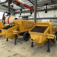 Pompe à béton électrique MINLE HBTS40 40m³/h avec pompe Kawasaki et PLC Omron pour le nivellement des sols et le coulis de fondation des immeubles de grande hauteur
