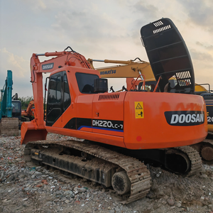 Excavadora de cadenas Doosan DH220LC-7 usada en buen estado, 22 toneladas, original de Corea, maquinaria de construcción de alta calidad. - Product Image 5
