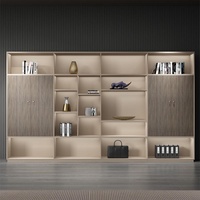 WJG-258X Meuble de rangement mural en bois pour bureau de direction, ignifuge, antistatique, avec compartiments élégants