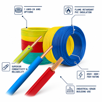 Cable Eléctrico Sólido de PVC con Núcleo de Cobre BV, Cableado de Construcción con Código de Color, Cable de Alimentación Aérea Residencial, Instalación de Cables para Calefacción Automotriz