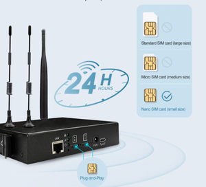 Módem 4G del Fabricante con Antenas SMA, Router WiFi LTE con <span class=keywords><strong>2</strong></span> Ranuras para Tarjetas SIM para <span class=keywords><strong>IOT</strong></span>/Exterior - Product Image 3