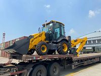 8400kg 8ton 777A Mini Wheel Backhoe Loader dengan Mesin Cummings