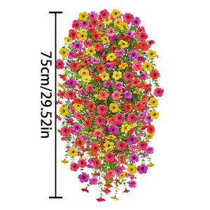 人工グリーンプラントEucalyptus Morning Glory Wall Hanging Home屋外ウェディングコートヤード装飾とレイアウト - Product Image 6