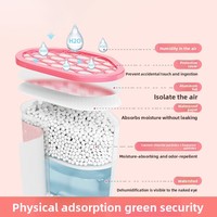 Boîte déshumidificatrice parfumée Fleur de Cerisier au chlorure de calcium, déshumidificateur domestique pour dortoir et armoire