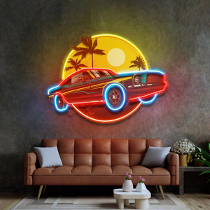 Personalizado Elegante Luxo Super Carro Sinal De Neon Decorativo Velha Escola LED Sinal De Néon Carro Luz Sinal De Neon para a Loja Negócio - Product Image 5