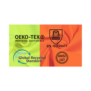 ชุดทำงานแขนยาวแบบยุโรป-อเมริกัน ระบายอากาศได้ดี พร้อมแถบสะท้อนแสงเพื่อความปลอดภัย มาตรฐาน ANSI Class 2 ไฟ LED กระพริบ - Product Image 4