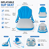 Asiento Inflable para Kayak SUP, Asiento Ajustable para Tabla de Paddle con Bolsillo de Almacenamiento, Venta al Por Mayor OEM