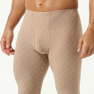 <span class=keywords><strong>Pigiama</strong></span> <span class=keywords><strong>Termico</strong></span> Lungo da Uomo Invernale in Spandex/Poliestere Traspirante, Elastico, Antibatterico, Spesso, per Mantenere il Calore Interno - Product Image 3