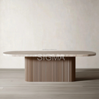 Ensemble de table à manger en bois de luxe Table de salle à manger moderne avec chaise Ensemble de table à manger nordique