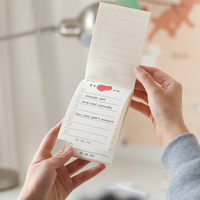 Blocs-notes autocollants carrés personnalisés avec logo imprimé, papeterie esthétique, bloc-notes de planification