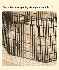 FishPrincess Conception personnalisée Grandes cages pour chiens en métal Chenil simple en fer pour animaux de compagnie avec fermeture à ceinture Cages pliables