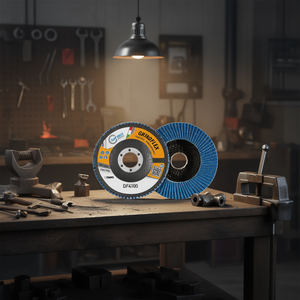 Disco de Láminas Fervi Grindflex Classic de 115 mm, Disco Abrasivo Sin Hierro para Pulir Metal - Product Image 2