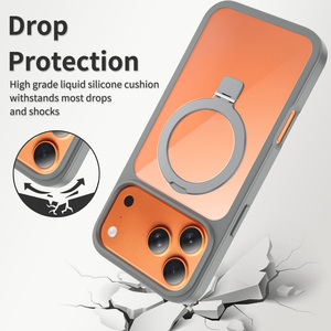 Funda Protectora para Teléfono con Anillo Magnético, Resistente a Impactos, Parte Trasera Transparente, Personalizable con Logotipo, Embalaje y Color, Fabricación OEM/ODM - Product Image 3