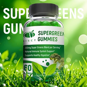 Etiqueta privada Té verde Espinaca, brócoli, Moringa Vitamina Suplemento nutricional Gomitas - Product Image 5