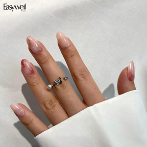 <span class=keywords><strong>Uñas</strong></span> <span class=keywords><strong>Postizas</strong></span> de Diseño Personalizado Easywell, 30 Piezas, <span class=keywords><strong>Uñas</strong></span> <span class=keywords><strong>Postizas</strong></span> Cortas Ovaladas, <span class=keywords><strong>Uñas</strong></span> <span class=keywords><strong>Postizas</strong></span> de Lujo Reutilizables al por Mayor para Mujer - Product Image 2