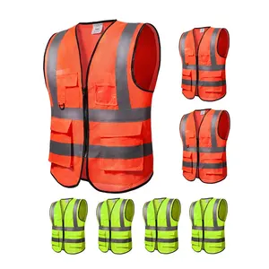 Safety vest reflektif jala bandara dengan logo