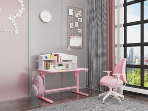 Hồng Trẻ Em Đồ Nội Thất Ergonomic Bàn Học Viết Vẽ Chiều Cao Điều Chỉnh Trẻ Em Bảng - Product Image 2