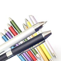 Stylo promotionnel multifonctionnel en métal JR Gift Pen NM-100 3-en-1 avec interrupteur rotatif, stylo à bille 2 couleurs et crayon mécanique 1,0 mm
