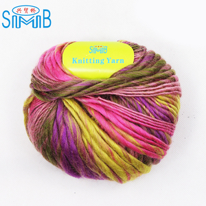 SMB FY-HB9114 nouveauté laine fil usine smb meilleure vente qualité laine acrylique fantaisie tricot gros fil - Product Image 4