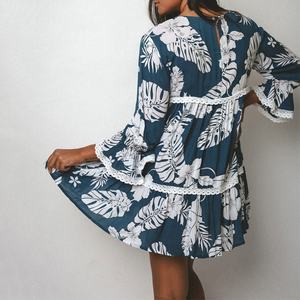 Robe de plage hawaïenne de haute qualité, robe ample de luxe, sur mesure, 100% rayonne, tissu doux, jupe courte - Product Image 5