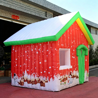 Cabane de Noël gonflable personnalisée, tente de Père Noël, décoration de fête de carnaval, amusement en plein air, écologique