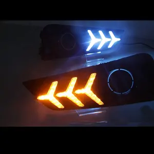 Gobison LED ban ngày chạy ánh sáng xe ngày lái xe DRL Đèn sương mù cho Honda thành phố foglight - Product Image 4