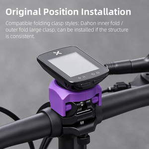 Support de compteur de vélo ESLNF <span class=keywords><strong>pour</strong></span> montage central, support de compteur de vitesse <span class=keywords><strong>pour</strong></span> vélo pliant, support <span class=keywords><strong>GPS</strong></span> <span class=keywords><strong>pour</strong></span> vélo de montagne et de route pliable - Product Image 4